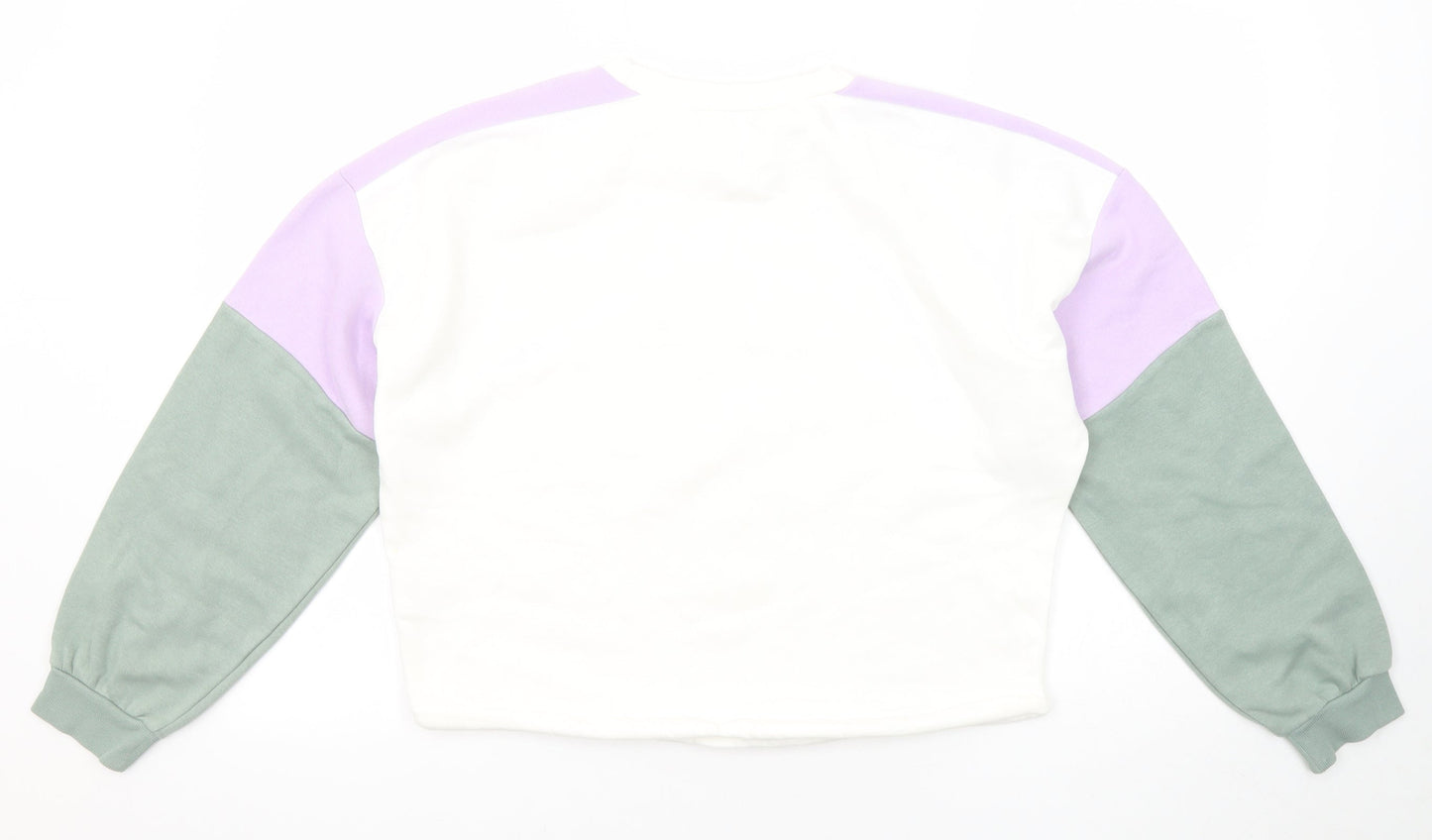 Divided by H&M Womens Multicoloured Colourblock Cotton Pullover Sweatshirt Size S Pullover - Fresno California