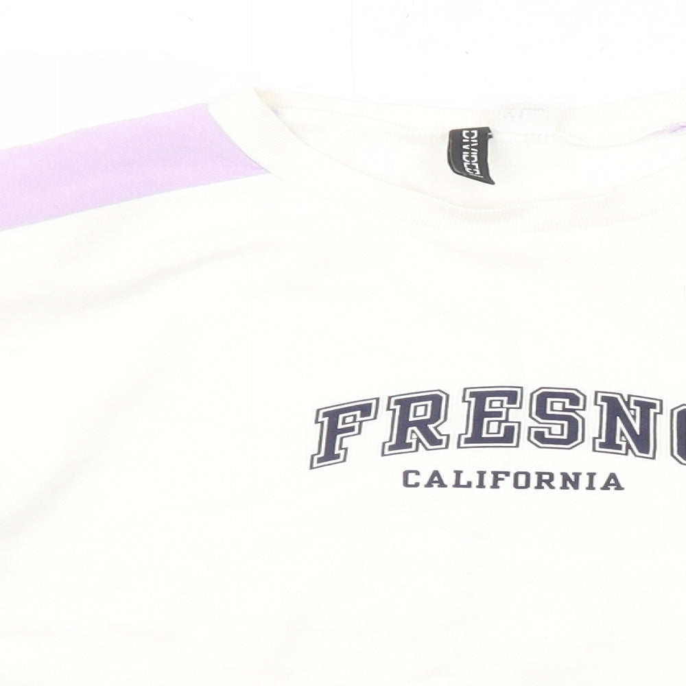 Divided by H&M Womens Multicoloured Colourblock Cotton Pullover Sweatshirt Size S Pullover - Fresno California
