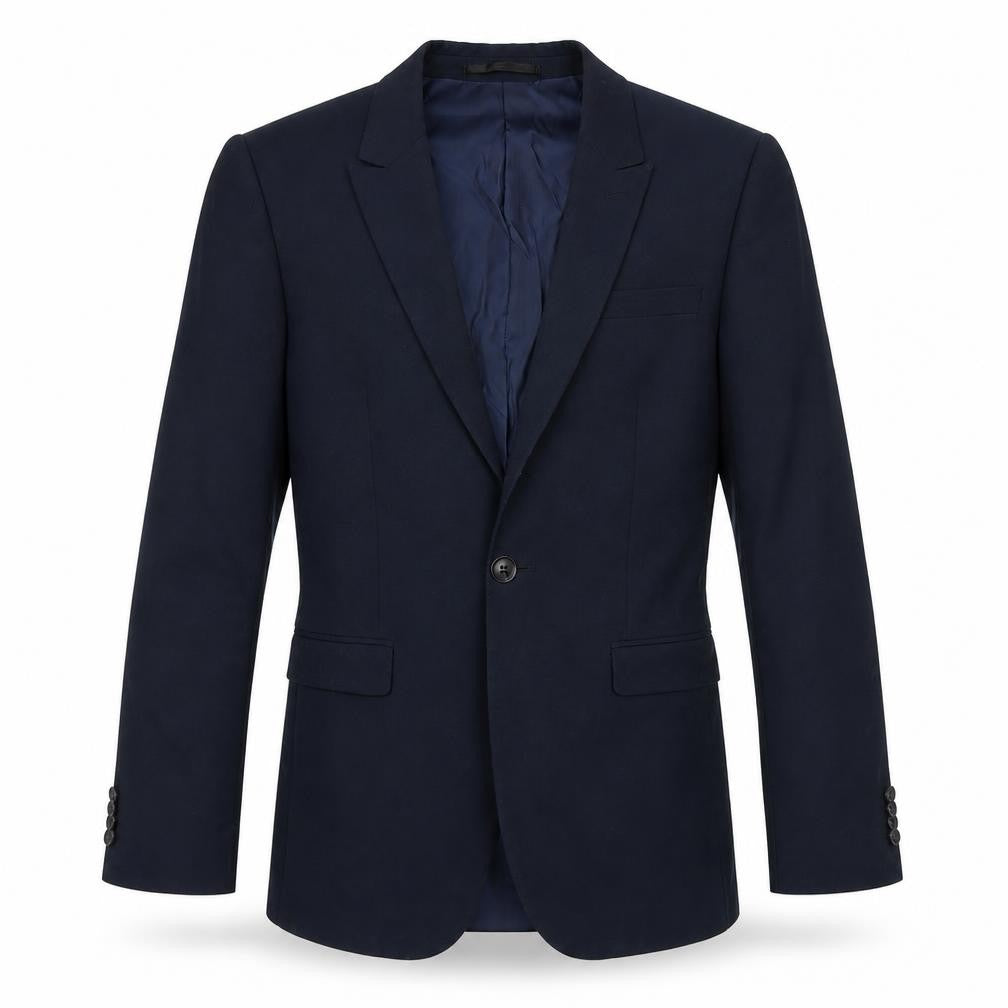 Topman Mens Blue Polyester Jacket Blazer Size 34 Regular