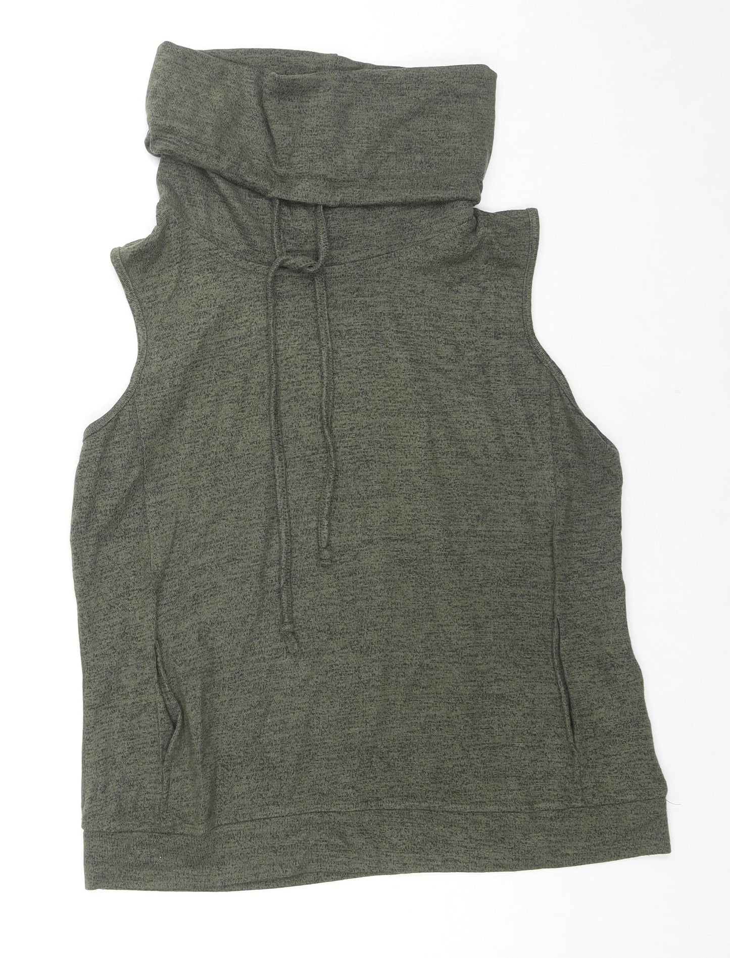 Select Womens Green Roll Neck Viscose Vest Jumper Size 12