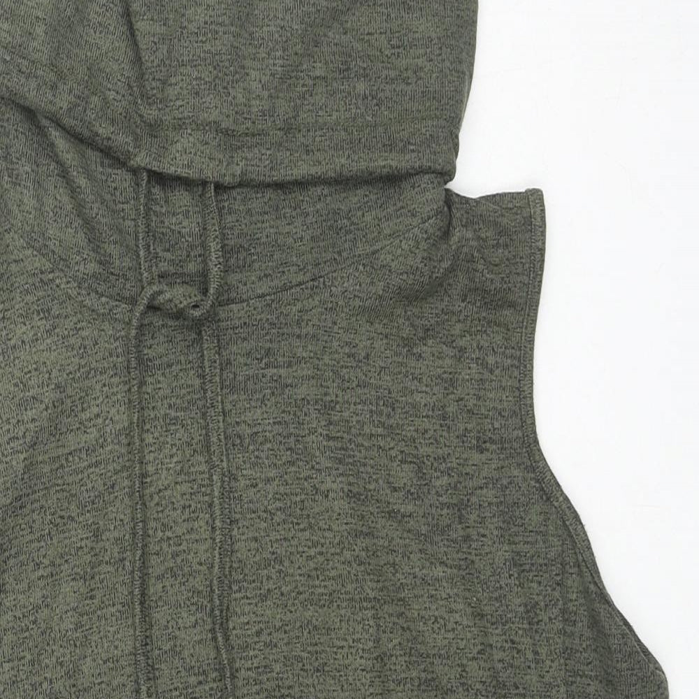 Select Womens Green Roll Neck Viscose Vest Jumper Size 12