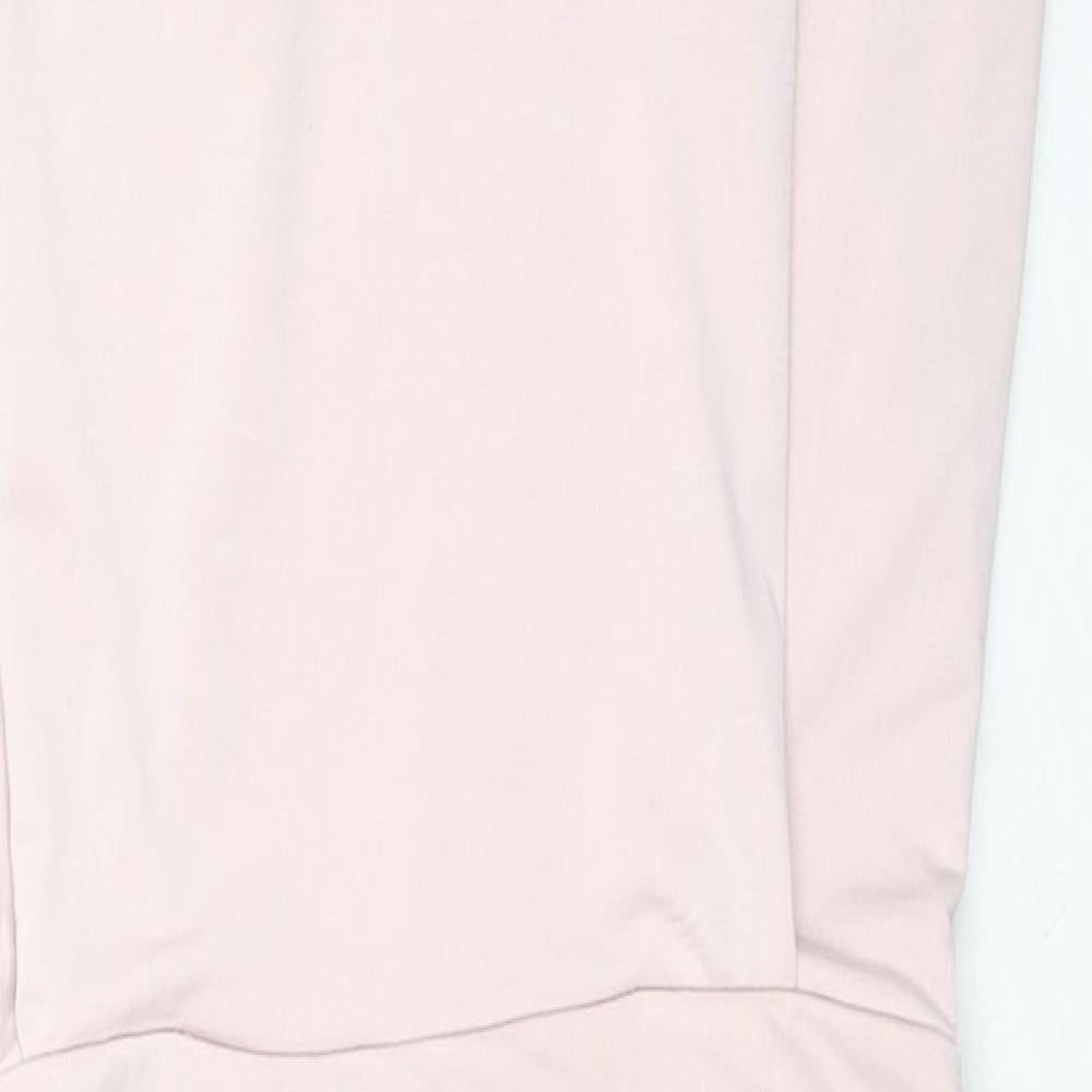 Saint Genies Womens Pink Polyester Bodycon Size 10 Square Neck Tie - Strapless