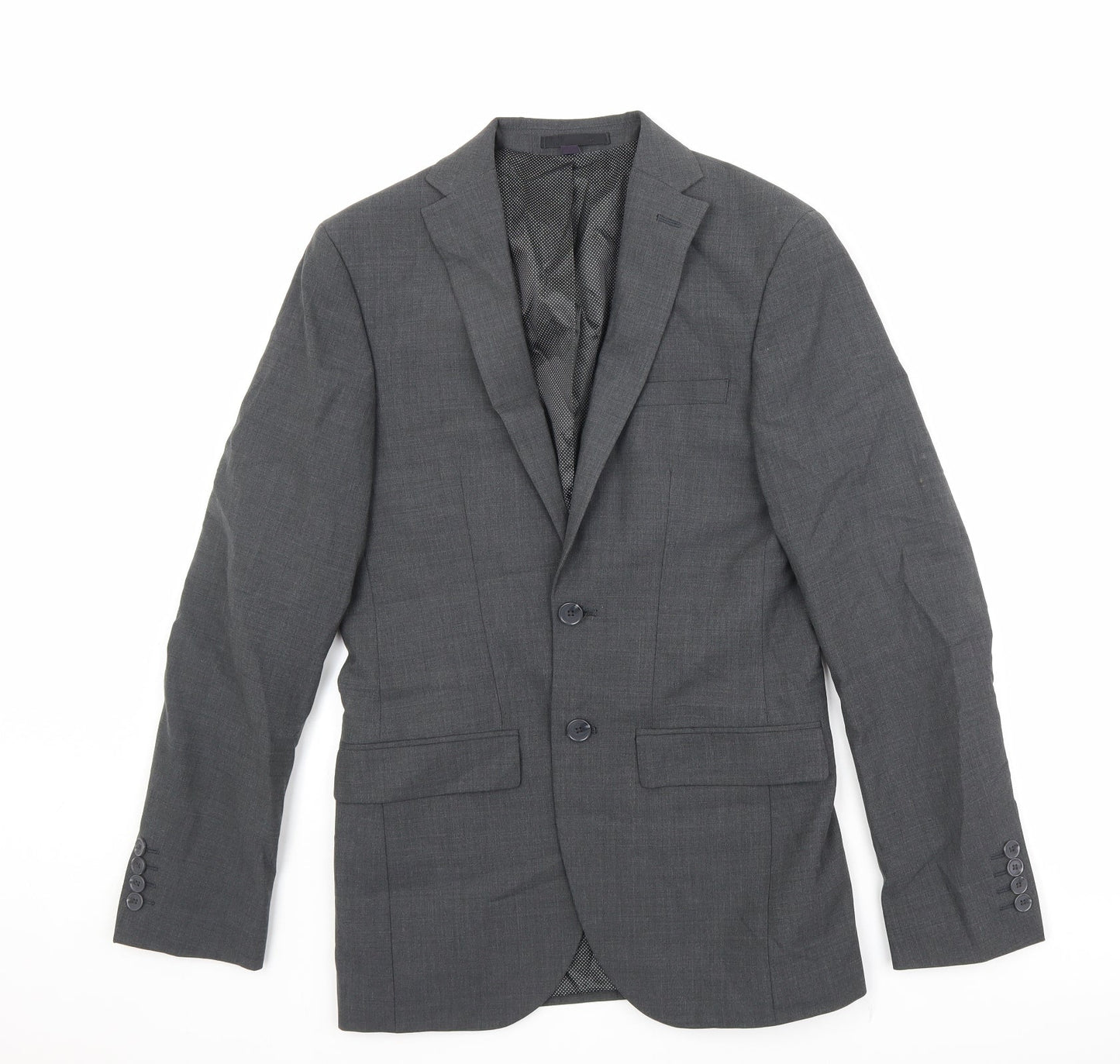 Marks and Spencer Mens Grey Wool Jacket Suit Jacket Size 34 Regular