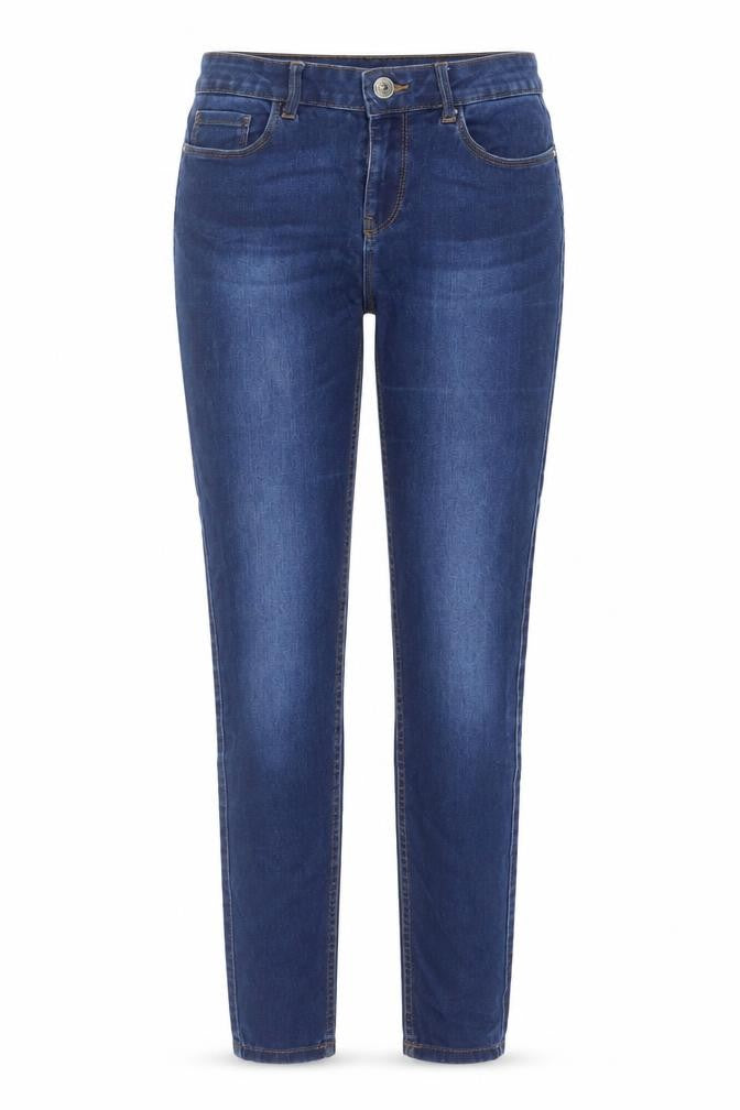 VERO MODA Womens Blue Cotton Skinny Jeans Size XS L29.5 in Regular Zip