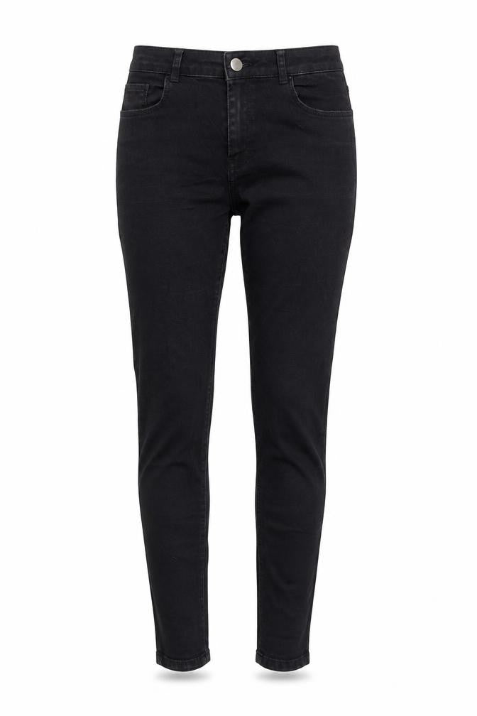 Dorothy Perkins Womens Black Cotton Skinny Jeans Size 8 L28 in Regular Zip