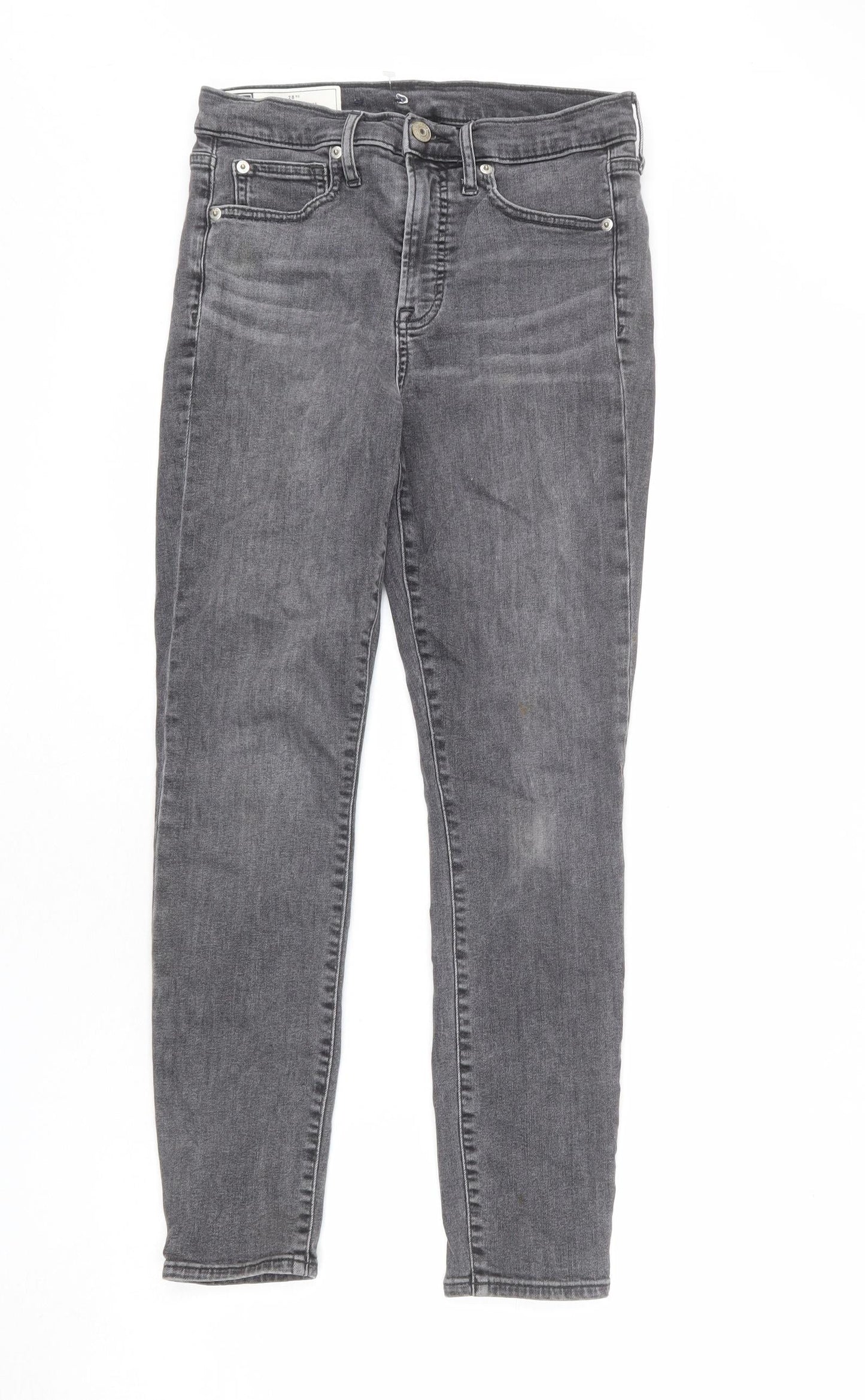 Gap Mens Grey Cotton Skinny Jeans Size 28 in L28 in Regular Zip