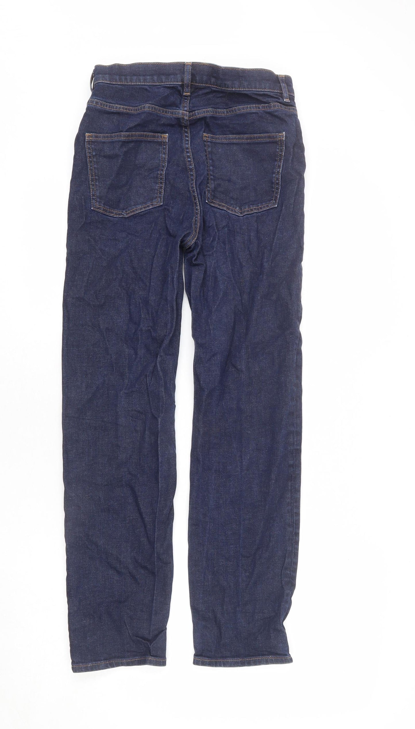 COS Mens Blue Cotton Straight Jeans Size 27 in L26 in Regular Zip - Ankle Grazer