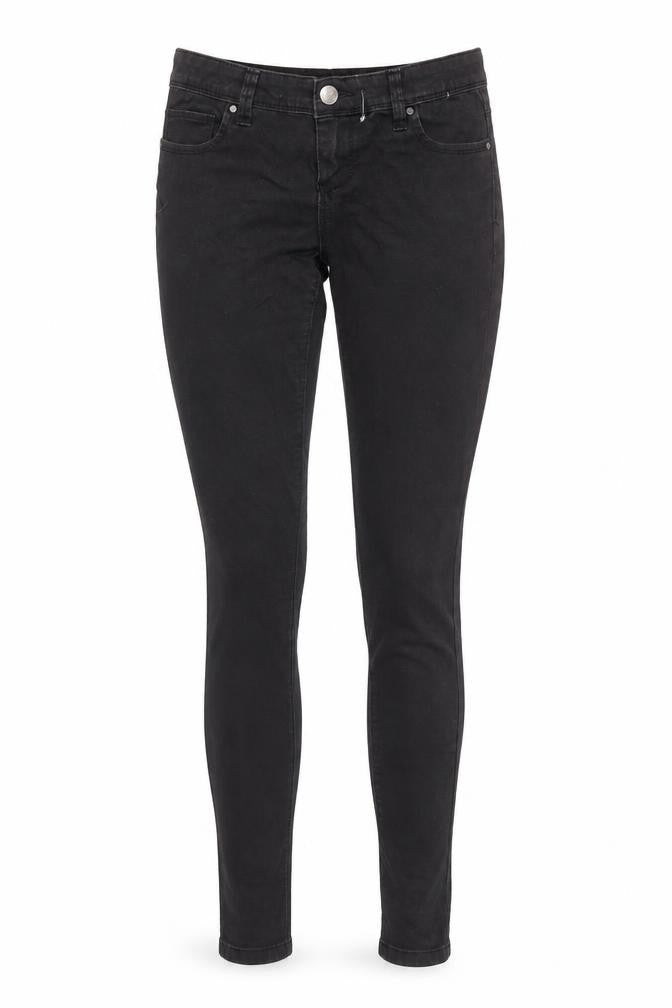 Denim & Co. Womens Black Cotton Skinny Jeans Size 8 L30 in Regular Zip