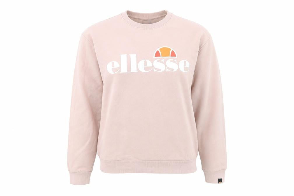 Womens UK 12 Regular ellesse Pink Pullover Sweatshirt