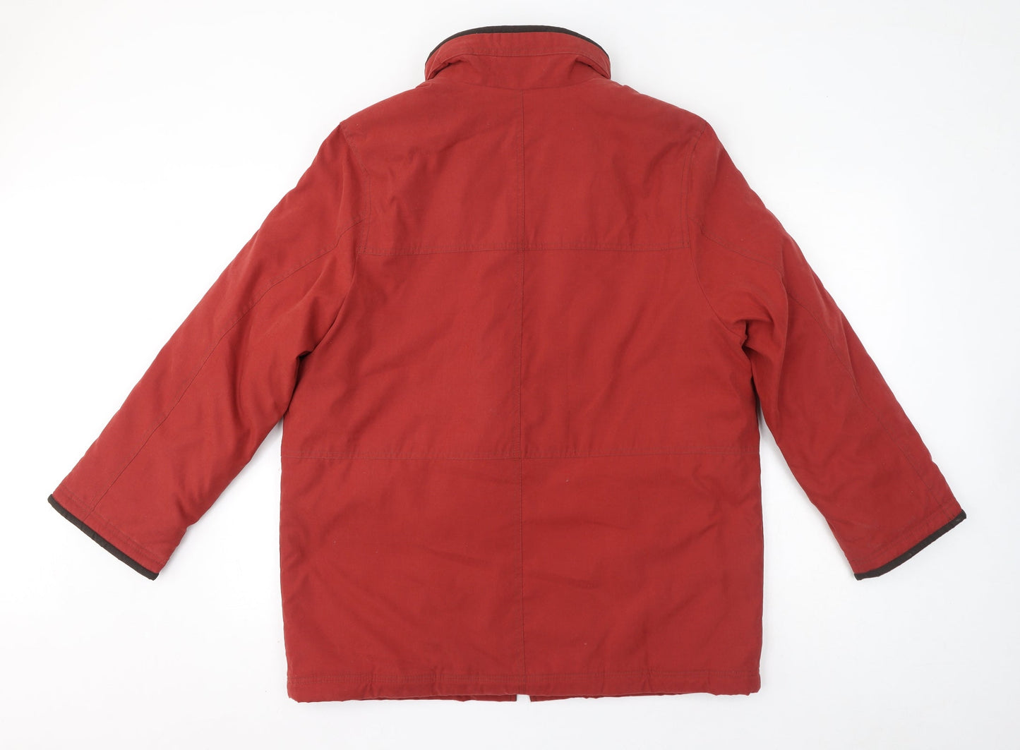 Steilmann Womens Red Quilted Coat Size 16 Zip