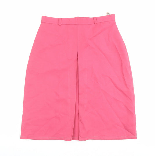 Tamco Womens Pink Polyester A-Line Skirt Size 30 in Zip