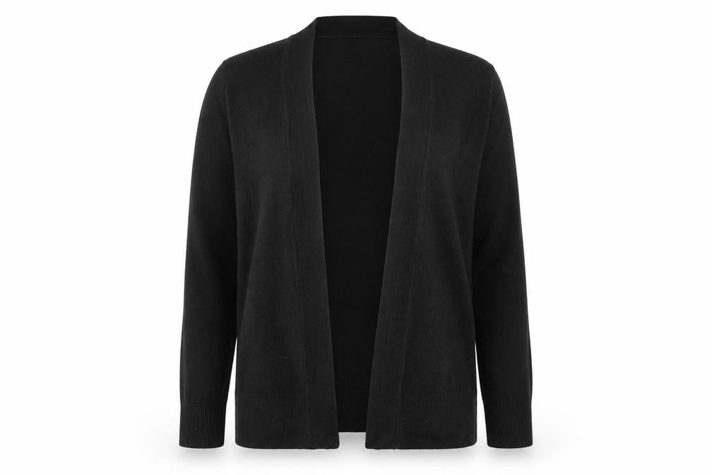 Marks and Spencer Womens Black V-Neck Acrylic Cardigan Jumper Size L