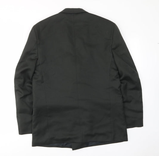 Hornes Brothers Mens Grey Polyester Jacket Suit Jacket Size 40 Regular - Inside pockets