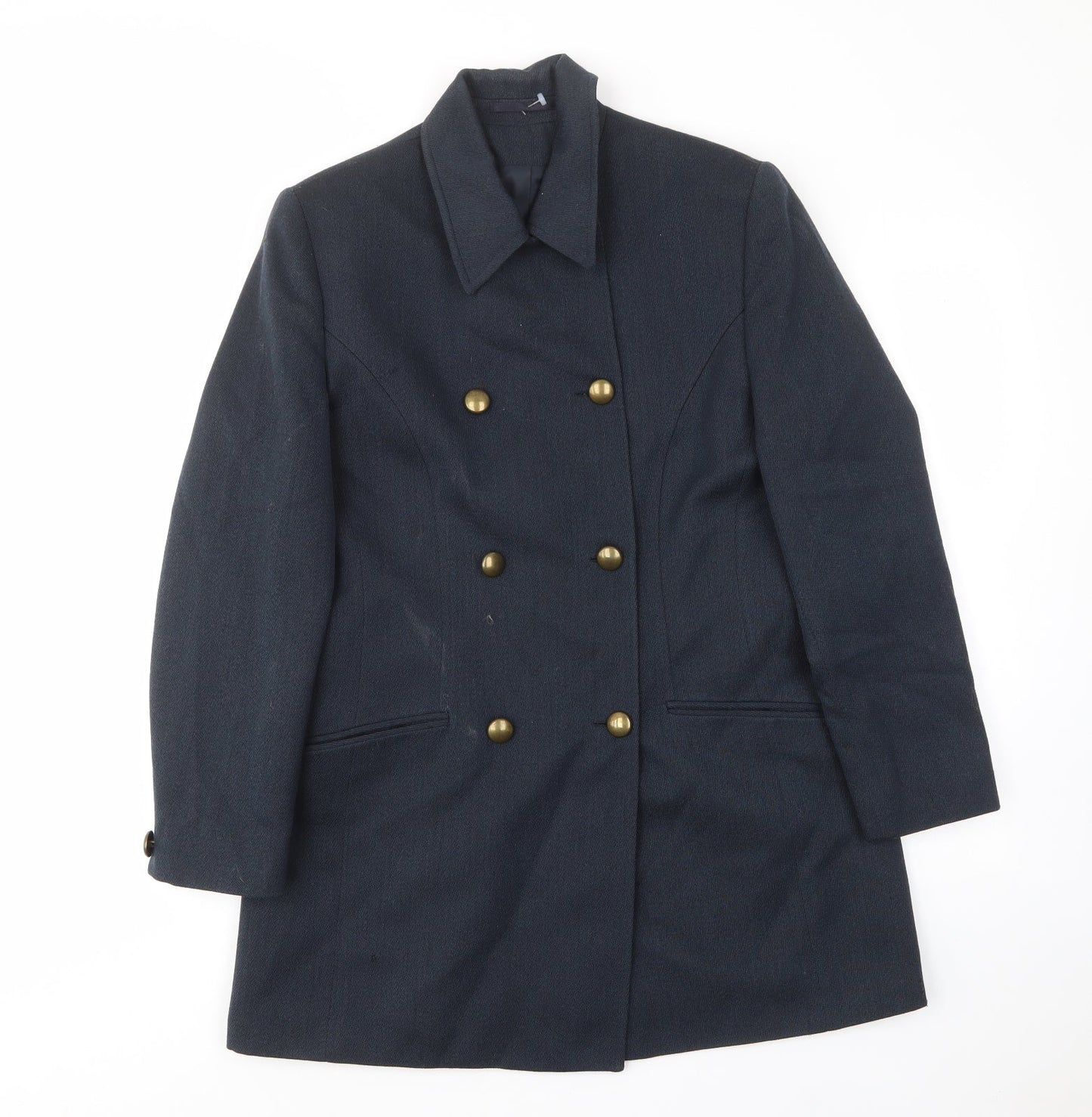 NEXT Womens Blue Jacket Coat Size 12 Button - Pockets