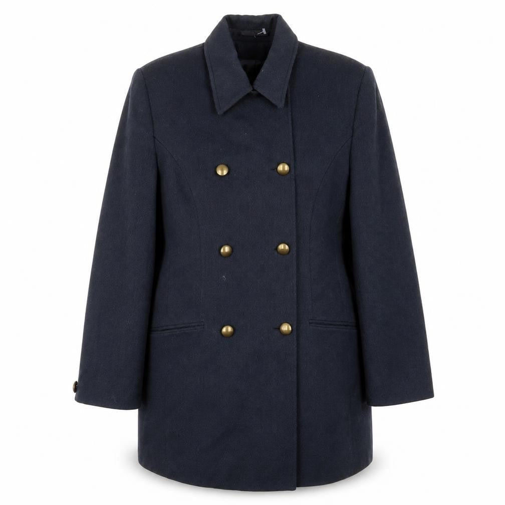 Next Womens Blue Jacket Coat Size 12 Button - Pockets