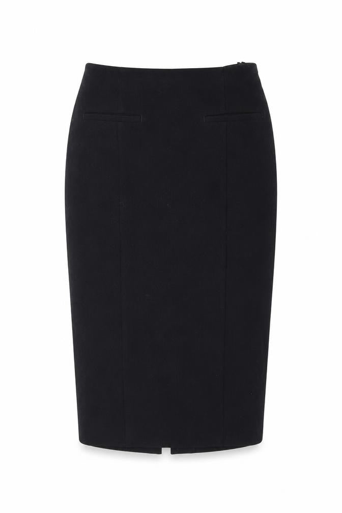 Marks and Spencer Womens Blue Polyester Straight & Pencil Skirt Size 12 Zip