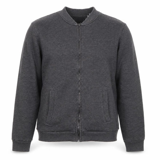 Brave Soul Mens Grey Jacket Size M Zip - Pockets