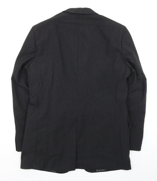 Marks and Spencer Mens Grey Polyester Jacket Suit Jacket Size 42 Regular - Classic