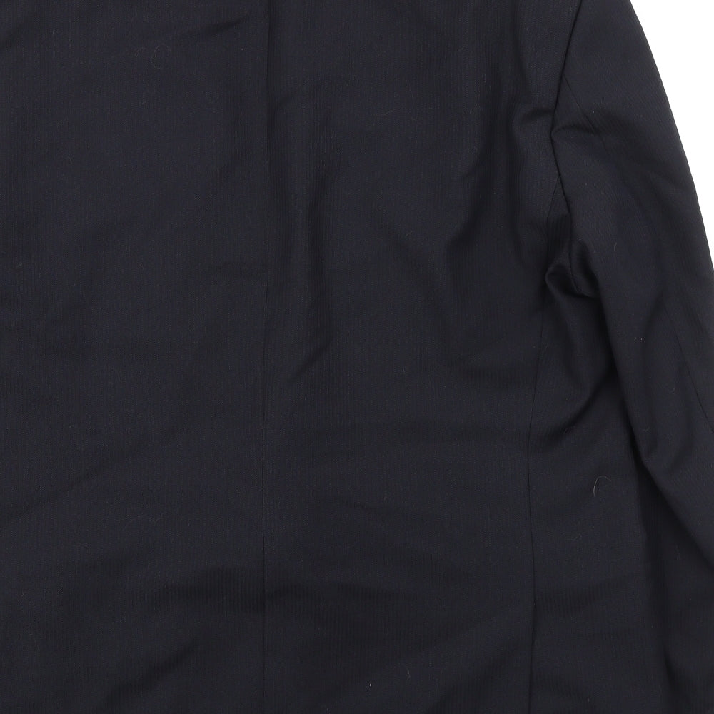 Marks and Spencer Mens Blue Polyester Jacket Suit Jacket Size 42 Regular - Smart