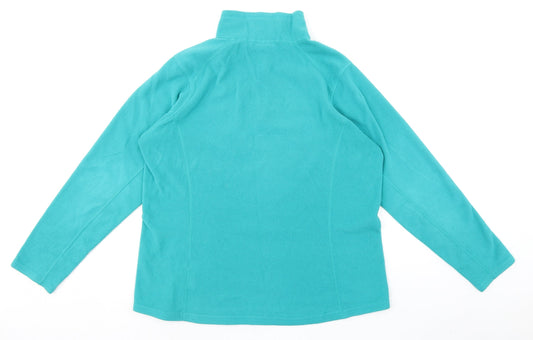Kirkland Womens Green 100% Polyester Pullover Sweatshirt Size XL Zip - 1/4 Zip