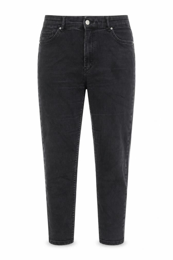 Bershka Womens Black Cotton Tapered Jeans Size 12 L28 in Regular Zip