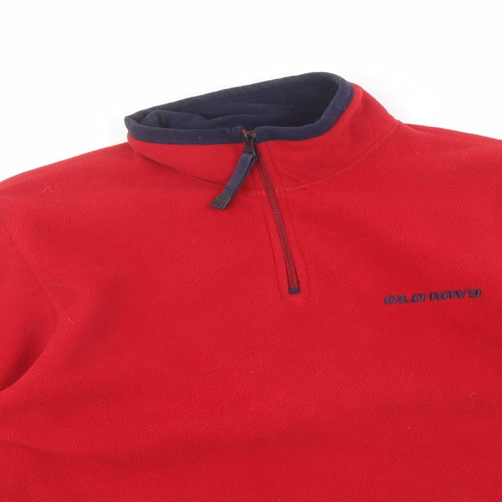 Old Navy Mens Red Polyester Pullover Sweatshirt Size S