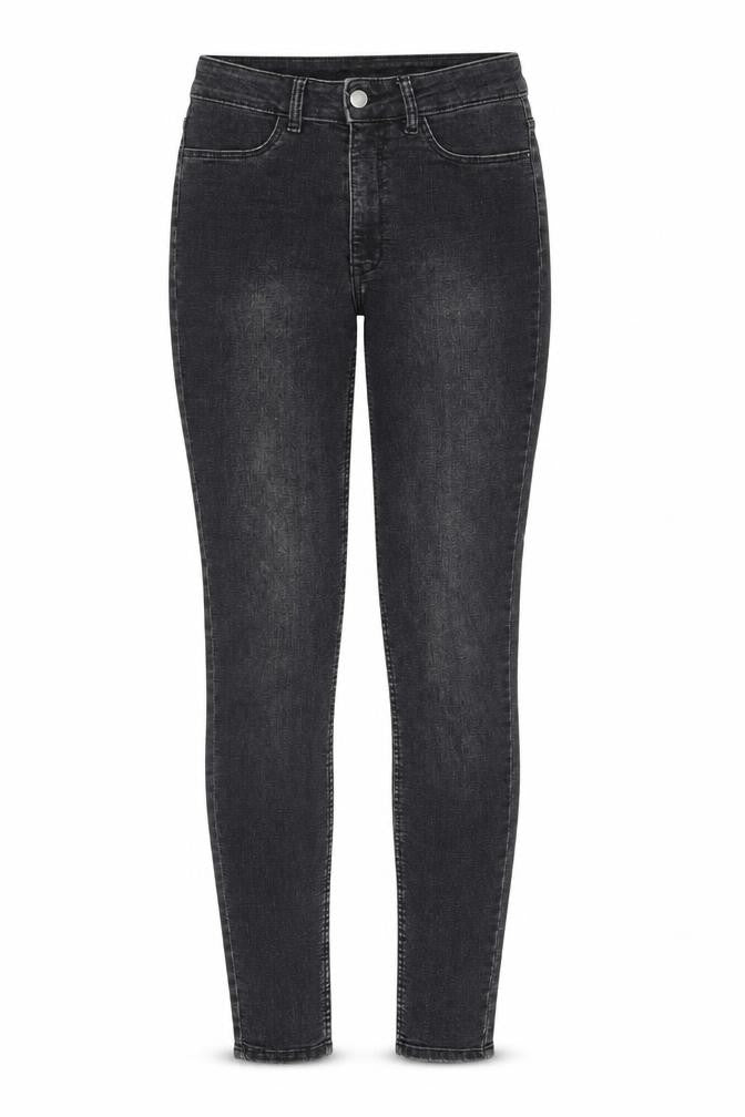 H&M Womens Grey Cotton Skinny Jeans Size 10 L30 in Regular Zip
