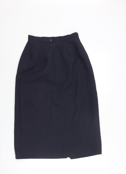 Planet Womens Blue Polyester Straight & Pencil Skirt Size 26 in Zip - Front Vent
