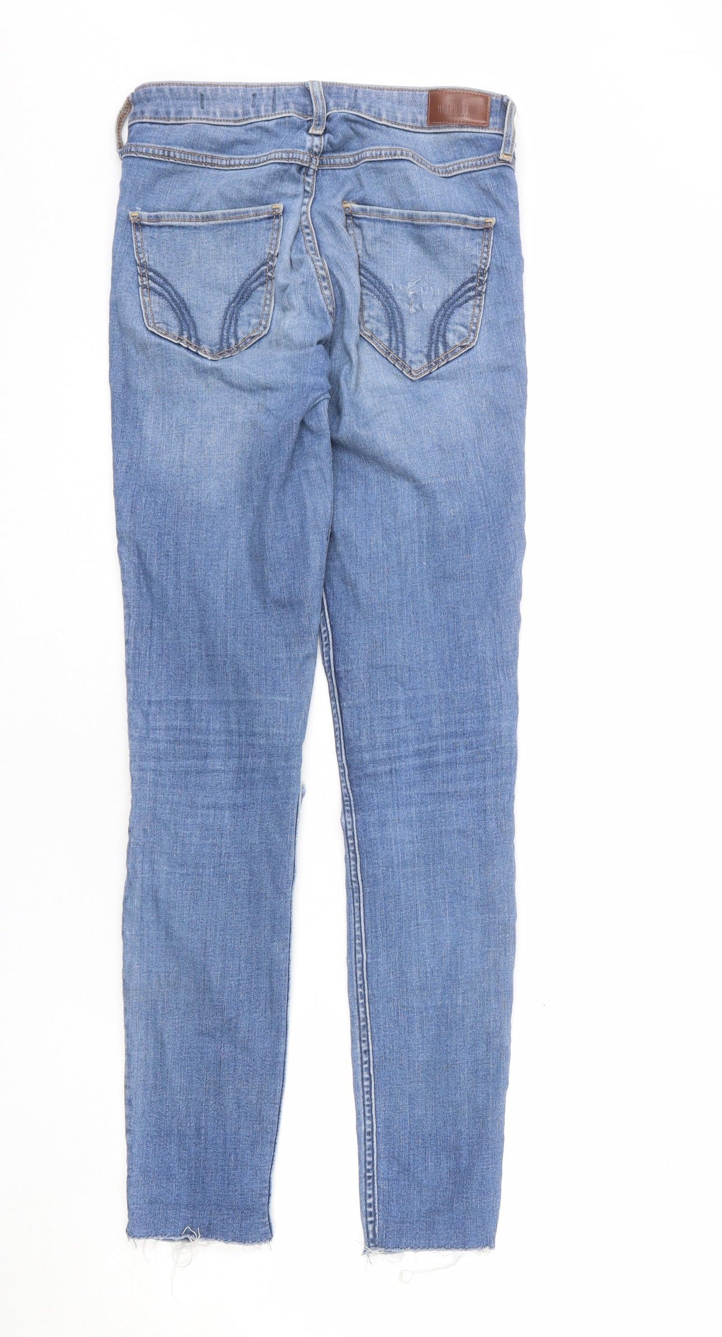 Hollister Womens Blue Cotton Skinny Jeans Size 26 in L32 in Regular Zip