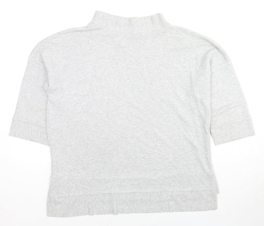French Connection Womens Grey Viscose Pullover Sweatshirt Size S Pullover
