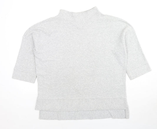 French Connection Womens Grey Viscose Pullover Sweatshirt Size S Pullover
