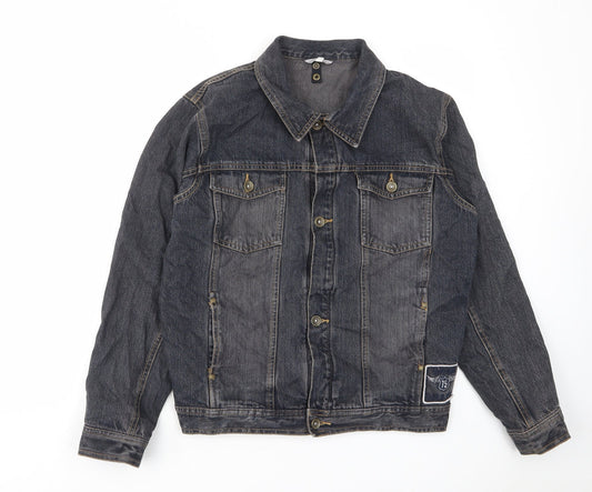 TCM Boys Blue Jacket Size 16 Years Button - Pockets, Buttons, Embroided