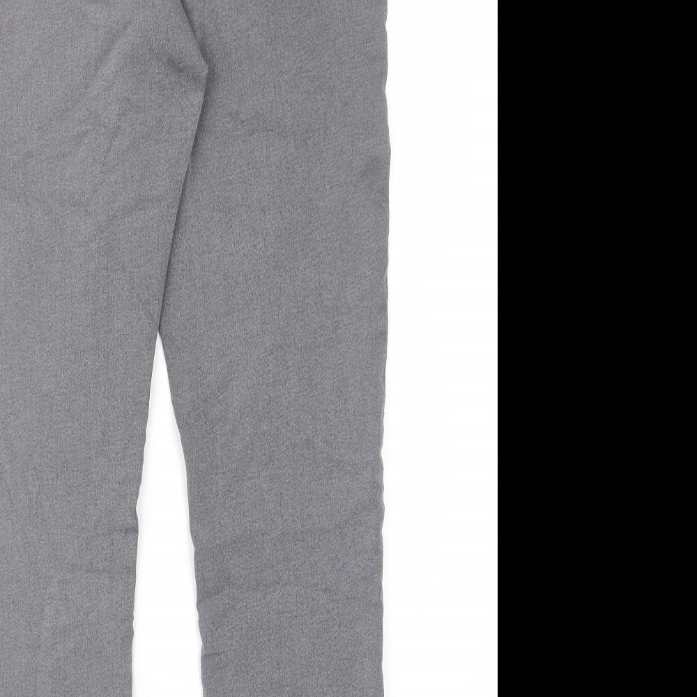 Marks and Spencer Womens Grey Cotton Skinny Jeans Size 32 in L28 in Regular - Elastic waist