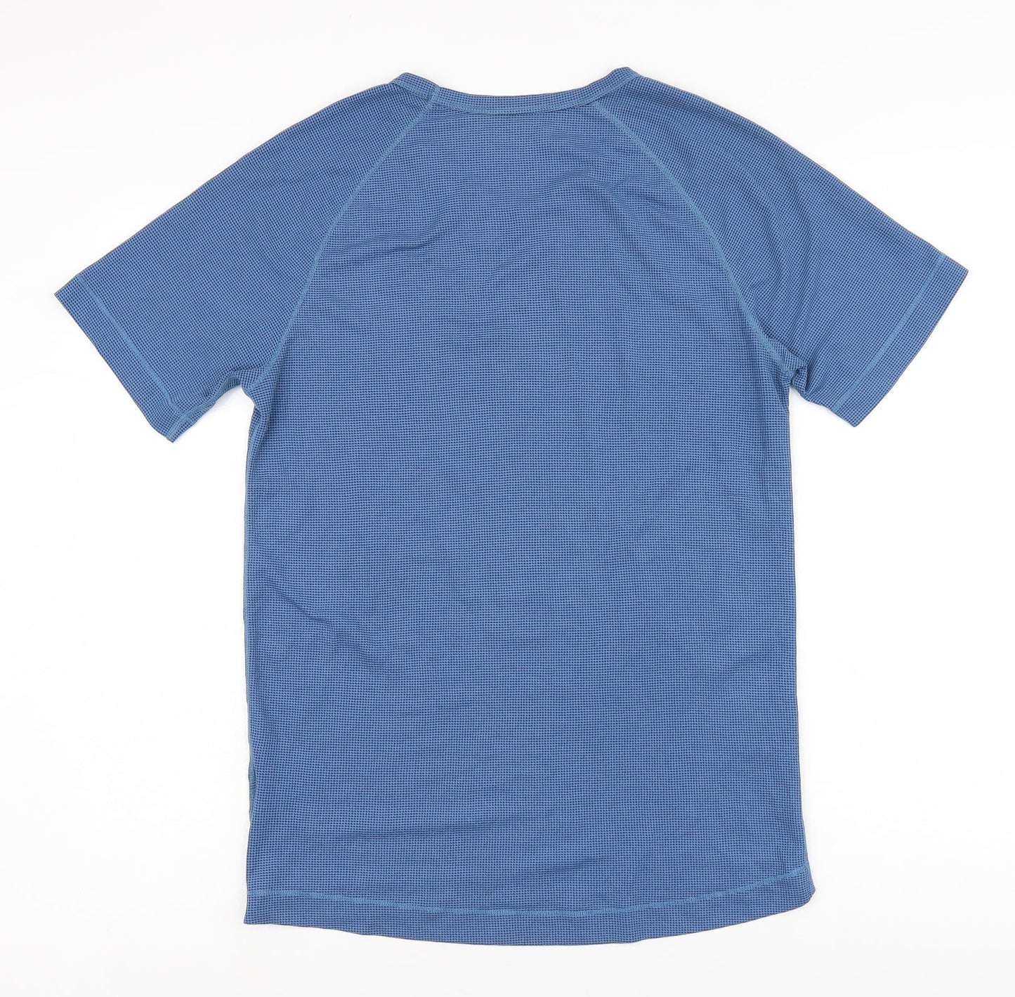 Odlo Womens Blue Polyester Pullover T-Shirt Size L Round Neck Pullover