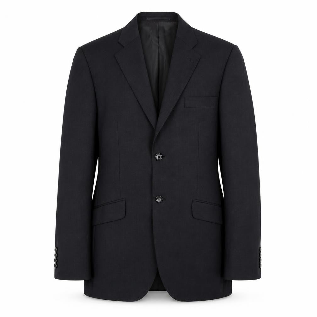 Mens 38 Chest Regular Howick Tailored Black Two-Button