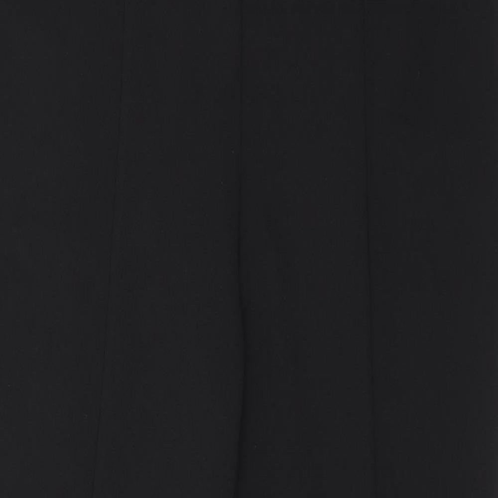 H&M Womens Black Polyester Dress Pants Trousers Size L L29.5 in Regular - Split Flare