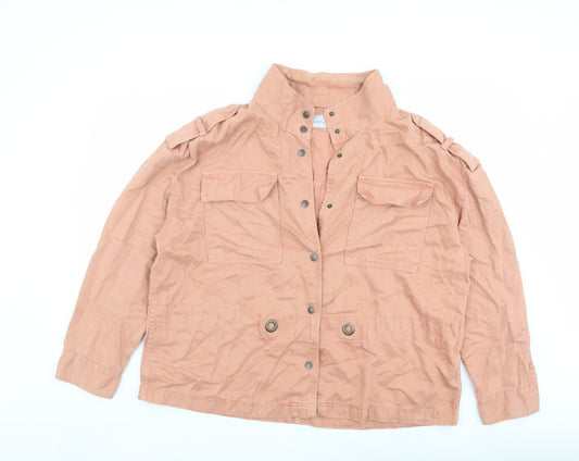 Per Una Womens Pink Jacket Size 14 Snap