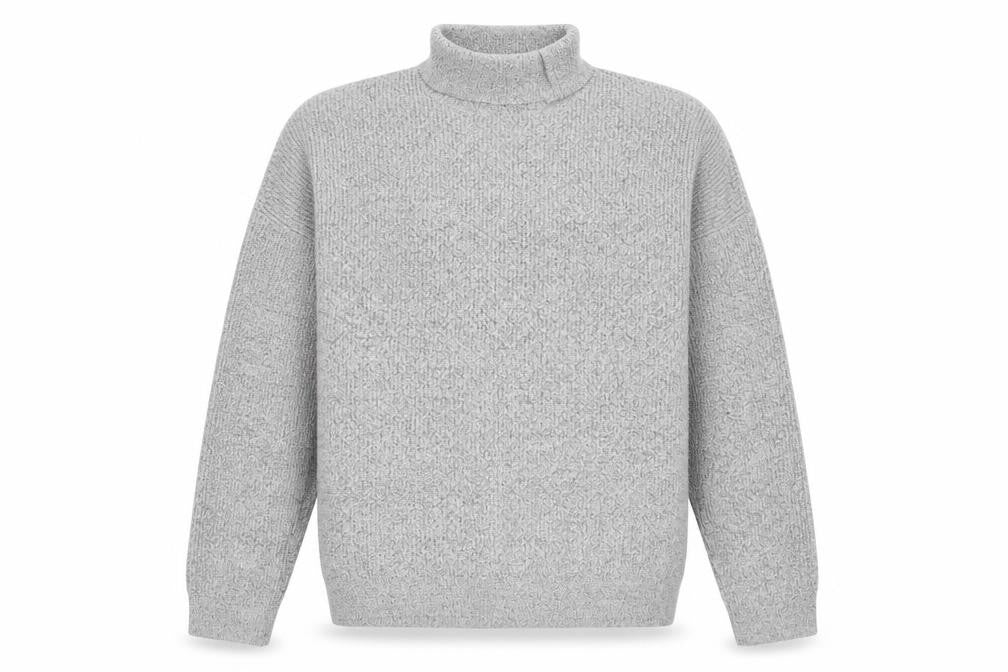 ASOS Mens Grey Roll Neck Acrylic Pullover Jumper Size S Long Sleeve