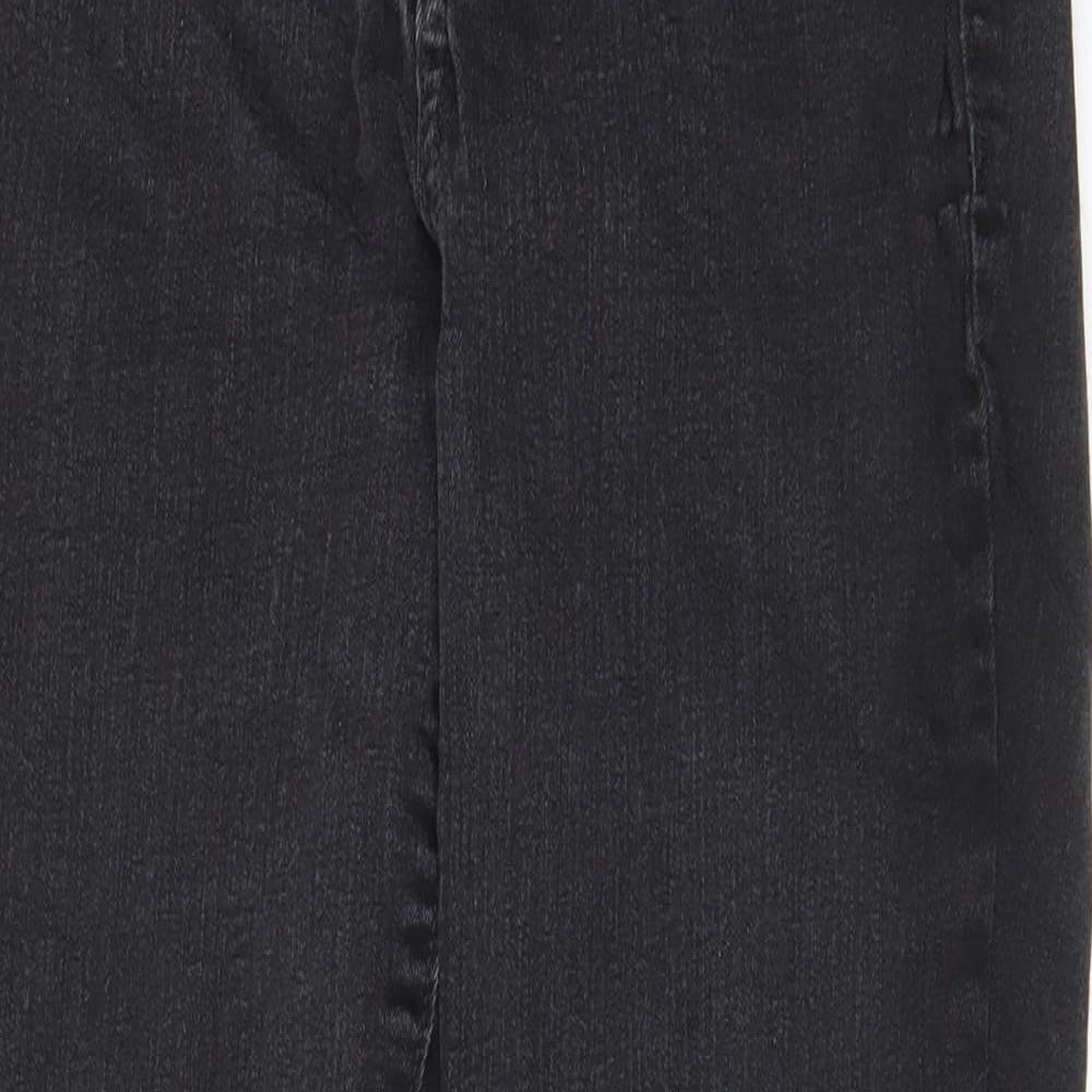 Gap Womens Grey Cotton Skinny Jeans Size 14 L27 in Regular Zip - Pockets, Belt Loops