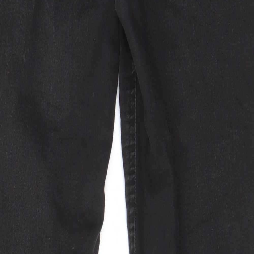 TU Womens Grey Cotton Skinny Jeans Size 12 L30 in Regular - Elastic waist