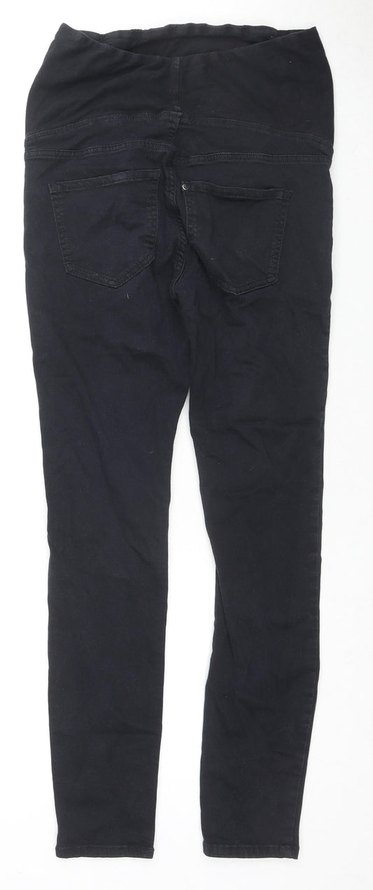 H&M Womens Black Cotton Skinny Jeans Size 10 L27 in Regular