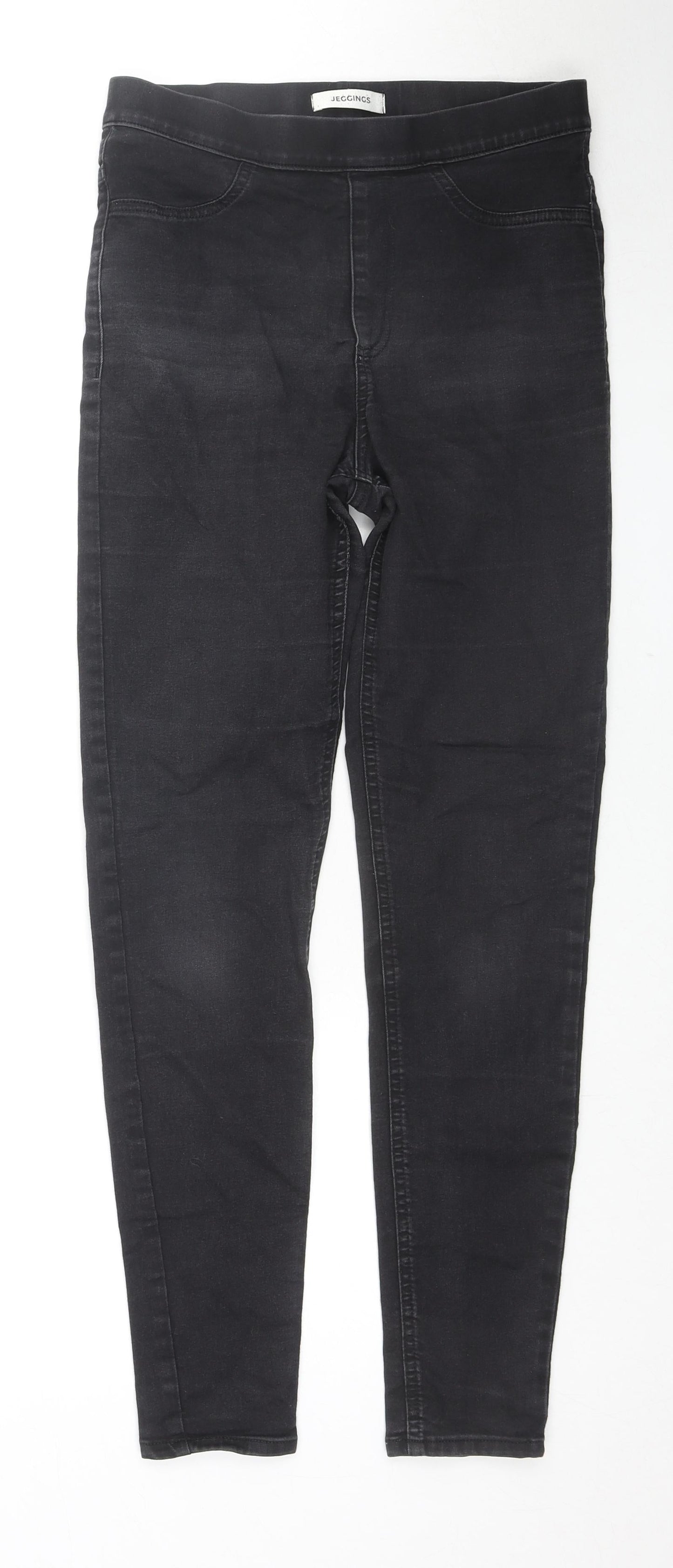 Marks and Spencer Womens Black Cotton Jegging Jeans Size 10 L30 in Regular