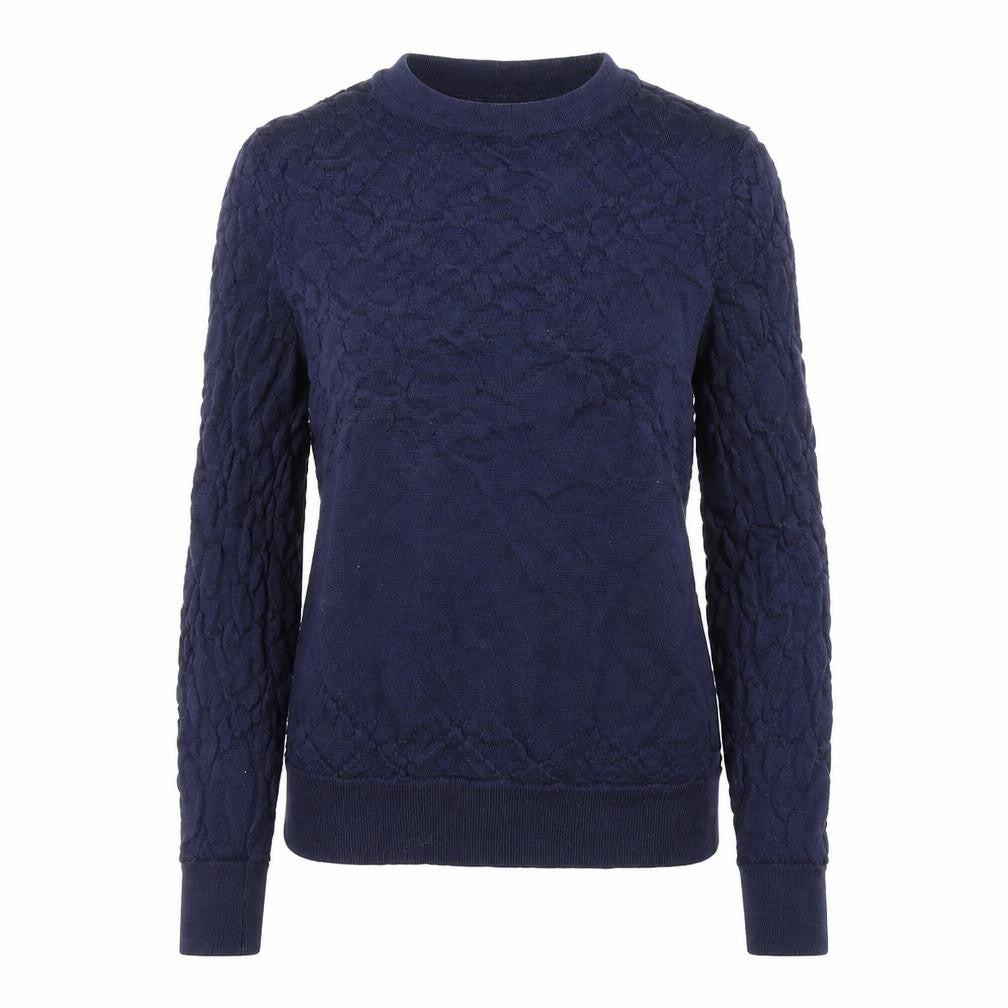 Marks and Spencer Womens Purple Round Neck Wool Pullover Jumper Size 8