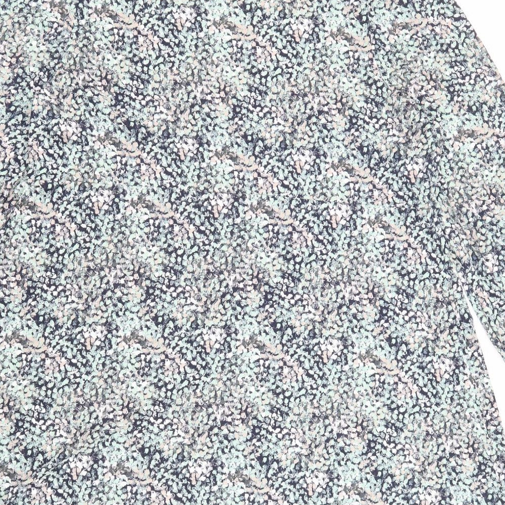 Marks and Spencer Womens Multicoloured Floral Viscose A-Line Size 22 Crew Neck Pullover