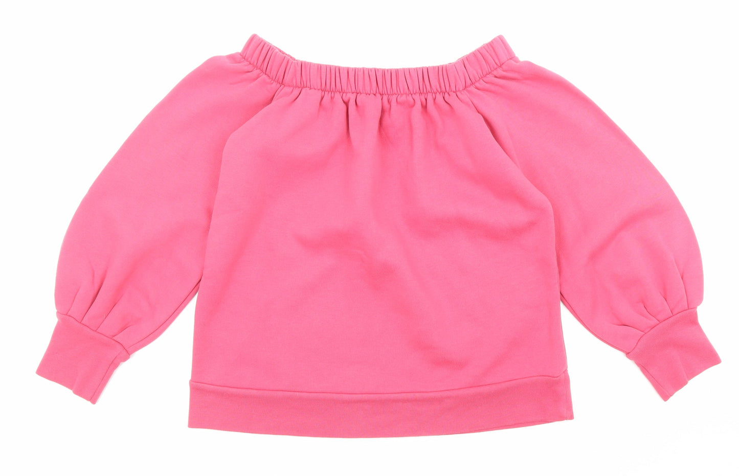 Very Womens Pink Cotton Pullover Sweatshirt Size 12 Pullover