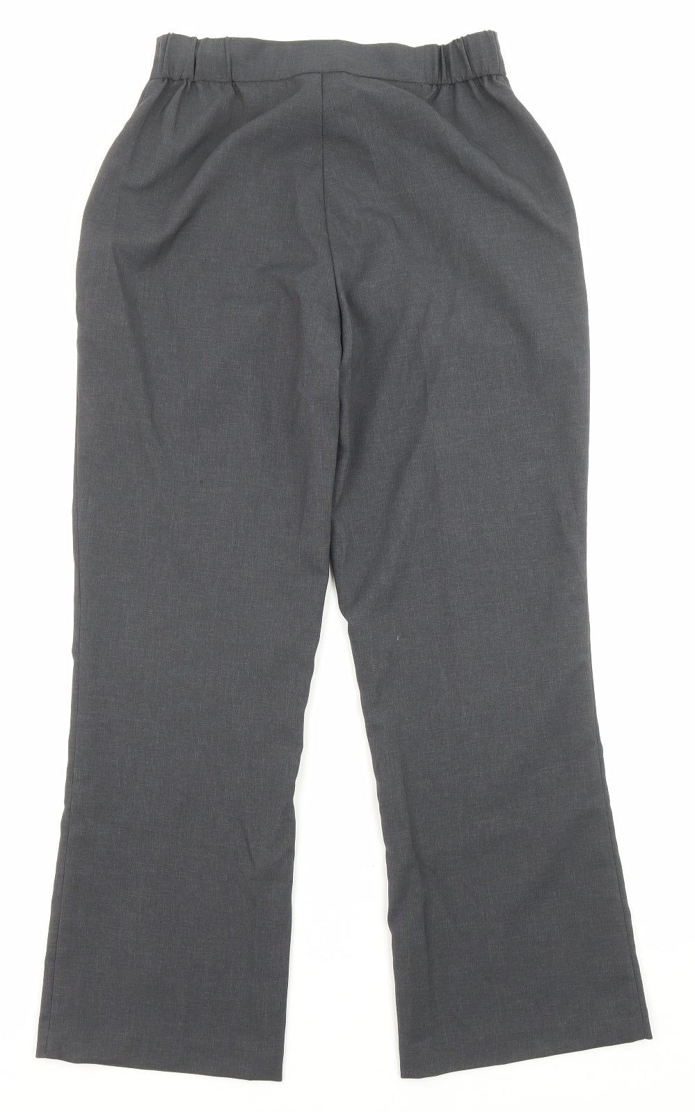 Damart Womens Grey Polyester Trousers Size 8 L26 in Regular Zip - Pockets