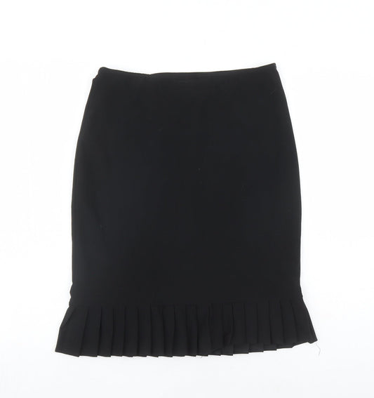 Ego Womens Black Polyester Trumpet Skirt Size 12 - Elastic Waist