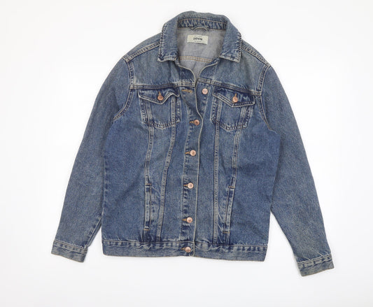 New Look Womens Blue Jacket Size 8 Button