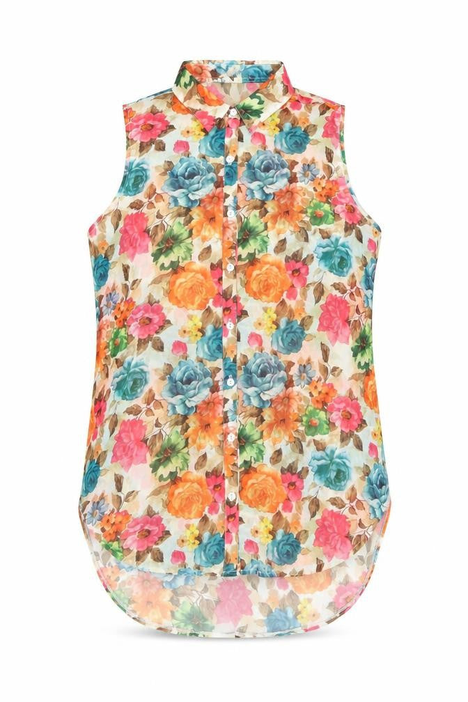 Womens UK Size XS Brave Soul Multicoloured Polyester Button-Up