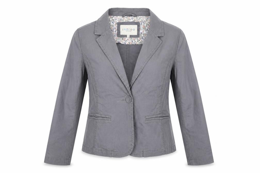 Marks & Spencer Womens Grey Jacket Blazer Size 10 Button